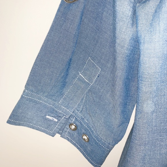 Karen Scott Petites Women's Blue Button Down - SM - Picture 6 of 6